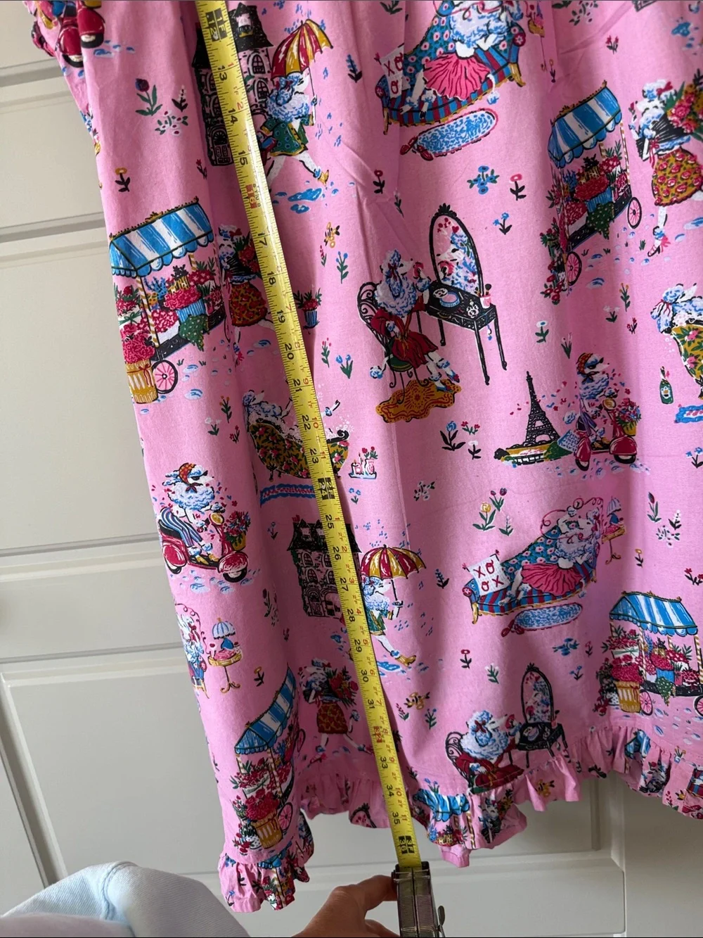 Printfresh Parisian Poodle Short-Sleeve Nightgown